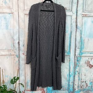 Knitted and Knotted Open Front Duster Large